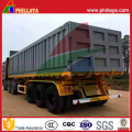 Box Open Hydraulic Self Tipper Semi Truck Container Dump Trailer